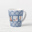 Search for blue collage mugs Blue and white
