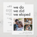 Search for we did it wedding announcement cards Just married