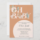 Search for boho floral baby shower invitations Orange