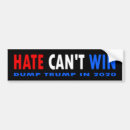 Search for no hate bumper stickers Election
