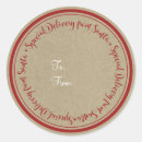 Search for santa delivery stickers Red
