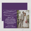Search for purple wedding thank you cards Trendy