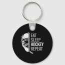Search for eat sleep hockey key rings Sports fan