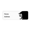 Search for modern art return address labels Black