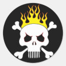 Search for flaming skull stickers Flames