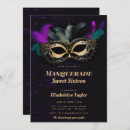 Search for mask sweet 16 invitations Feathers