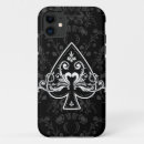 Search for ace of spades iphone cases Black and white