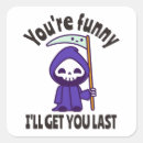 Search for funny grim reaper stickers Halloween