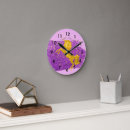 Search for pink and gold clocks For kids