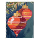 Search for christmas tree ornaments notebooks Red