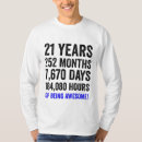 Search for funny 21st birthday tshirts 21 years old