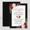Search for black and burgundy invitations Watercolor burgundy floral