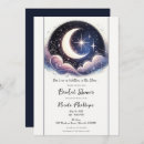 Search for moon and stars bridal shower invitations Elegant
