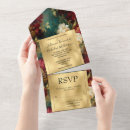Search for green red invitations Stylish