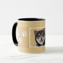 Search for shiba inu mugs Black and tan