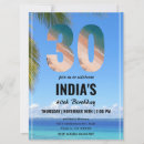 Search for tropical 30th birthday invitations Thirtieth