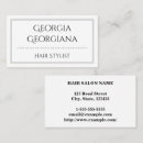 Search for hairstylist business cards Beautician
