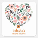 Search for heart bridal shower stickers Peach
