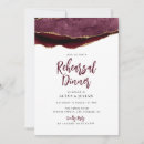Search for burgundy rehearsal dinner invitations Burgundy and gold