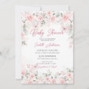 Search for pink rose baby shower invitations Butterfly
