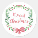 Search for pine wreath stickers Merry