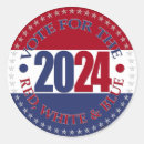 Search for red blue stickers Vote
