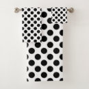 Search for black and white polka dot bath towels Chic