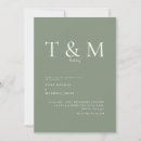 Search for modern monogram wedding invitations Contemporary