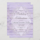 Search for lilac birthday invitations Pastel