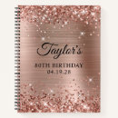 Search for 80th birthday guest books Rose gold