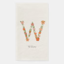 Search for letters of the alphabet napkins Floral