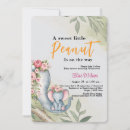 Search for little peanut on the way invitations Greenery