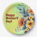 Search for mothers day paper plates Flowers