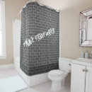 Search for brick wall shower curtains Grey