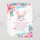 Search for some bunny is turning 1 invitations Pink