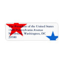 Search for america return address labels Red white blue