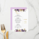 Search for lavender dinner menus Calligraphy
