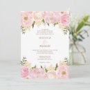 Search for peony wedding invitations Rustic