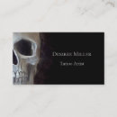 Search for evil business cards Skull