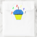 Search for blue cupcake stickers Celebration