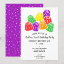Search for red candies invitations Bright colours