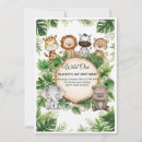 Search for tropical 1st birthday invitations Safari