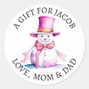 Search for watercolor snowman stickers Merry christmas