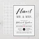 Search for rehearsal luncheon invitations Black and white
