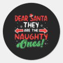 Search for naughty santa stickers Snow