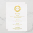 Search for gold foil menus Stylish