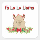 Search for fa la la la stickers Llama