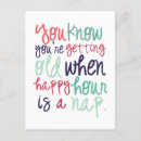 Search for birthday getting old postcards Party