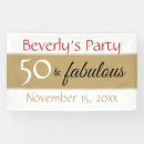 Search for surprise birthday party banners Gold