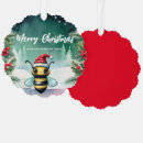 Search for honey bee christmas cards Santa